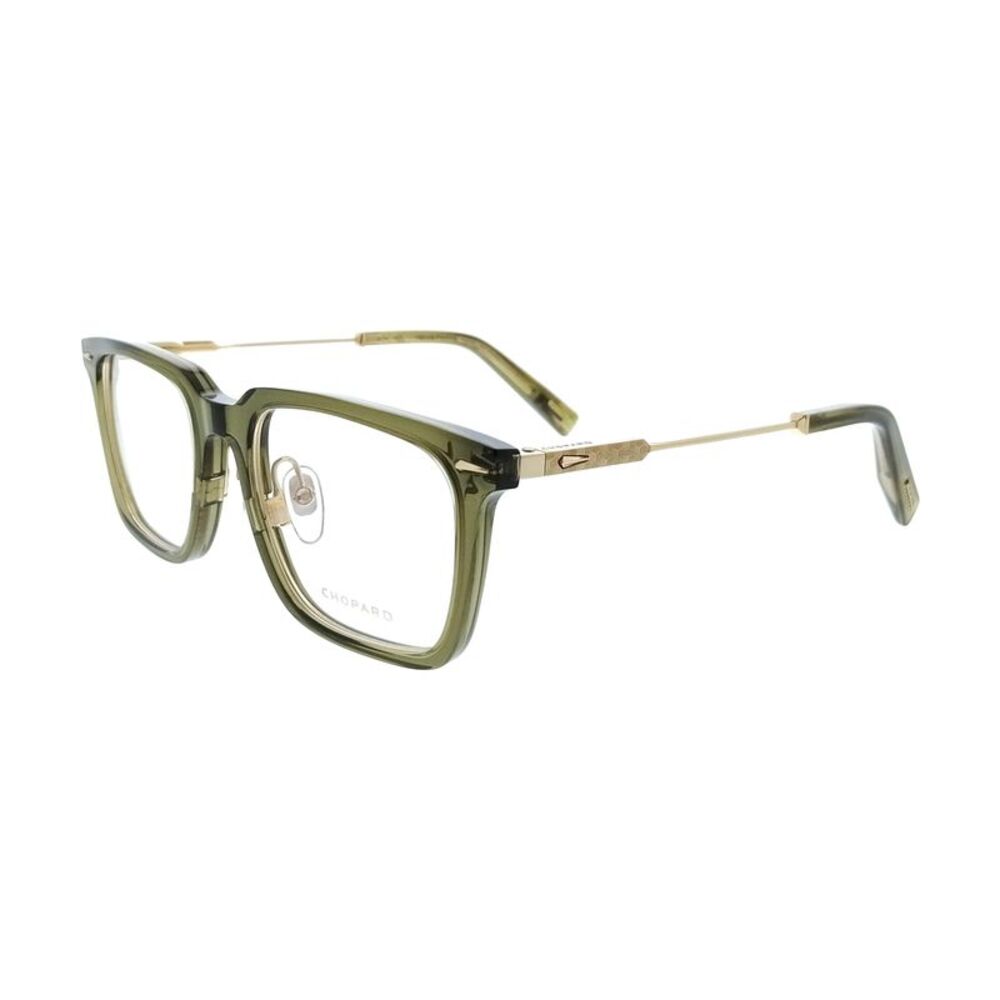 Chopard VCH346 5209HF Olive Green Square Mens Optical Frames